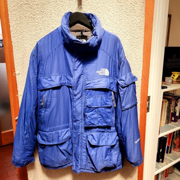 VTG 90's THE NORTH FACE Coldworks Blue Men’s Goose Down HyVent Parka Coat Sz M - Picture 13 of 13